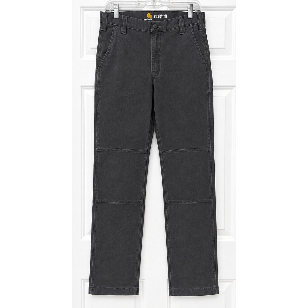 Carhartt Pants Men's 32x34 Shadow Gray Straight Fit Double Front Work 28653 CHy